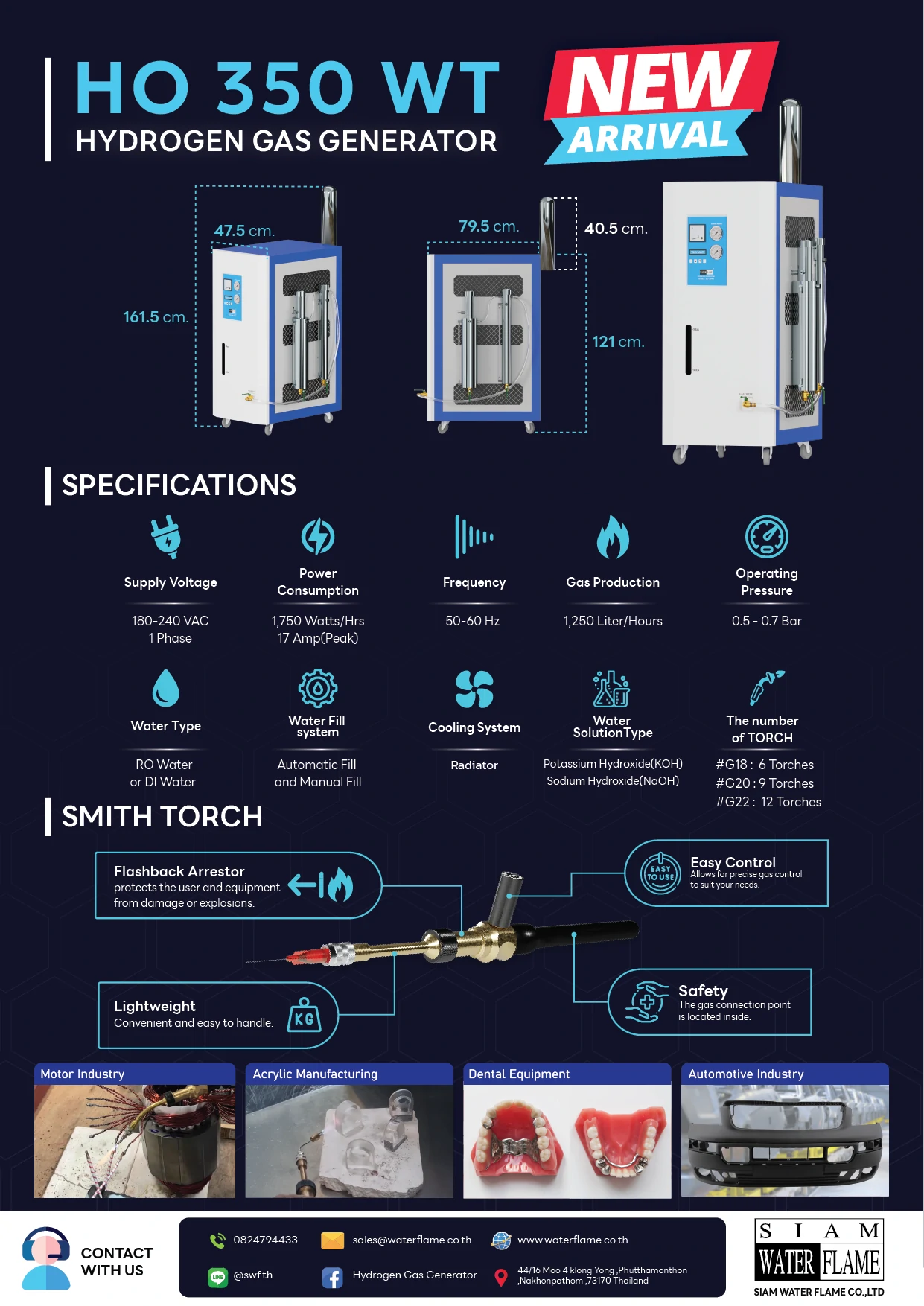 Hydrogen Gas generator HO-350WT